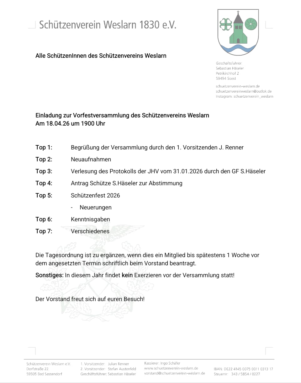 2026 04 18 Vorfestversammlung
